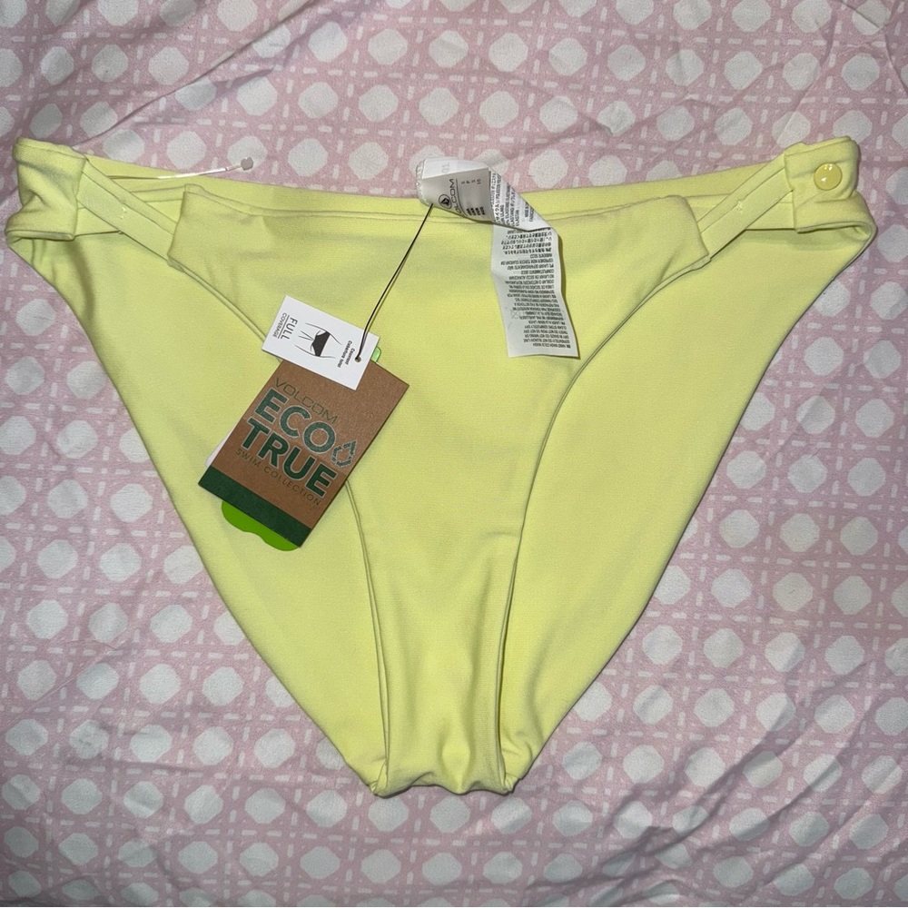 Volcom Light Yellow Bikini Bottom